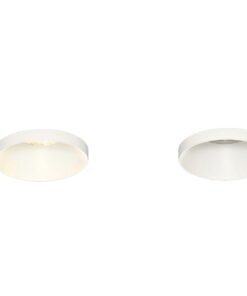 Alternative view of GU10 Recessed design fixture cylinder sand white with lamp holder
