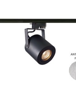 Track light spot GU10 fixture cylinder sand black rotatable