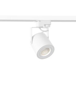 Alternative view of track light spot GU10 fixture cylinder sand white rotatable