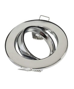 GU10 recessed fixture sand satin nickel with lamp holder