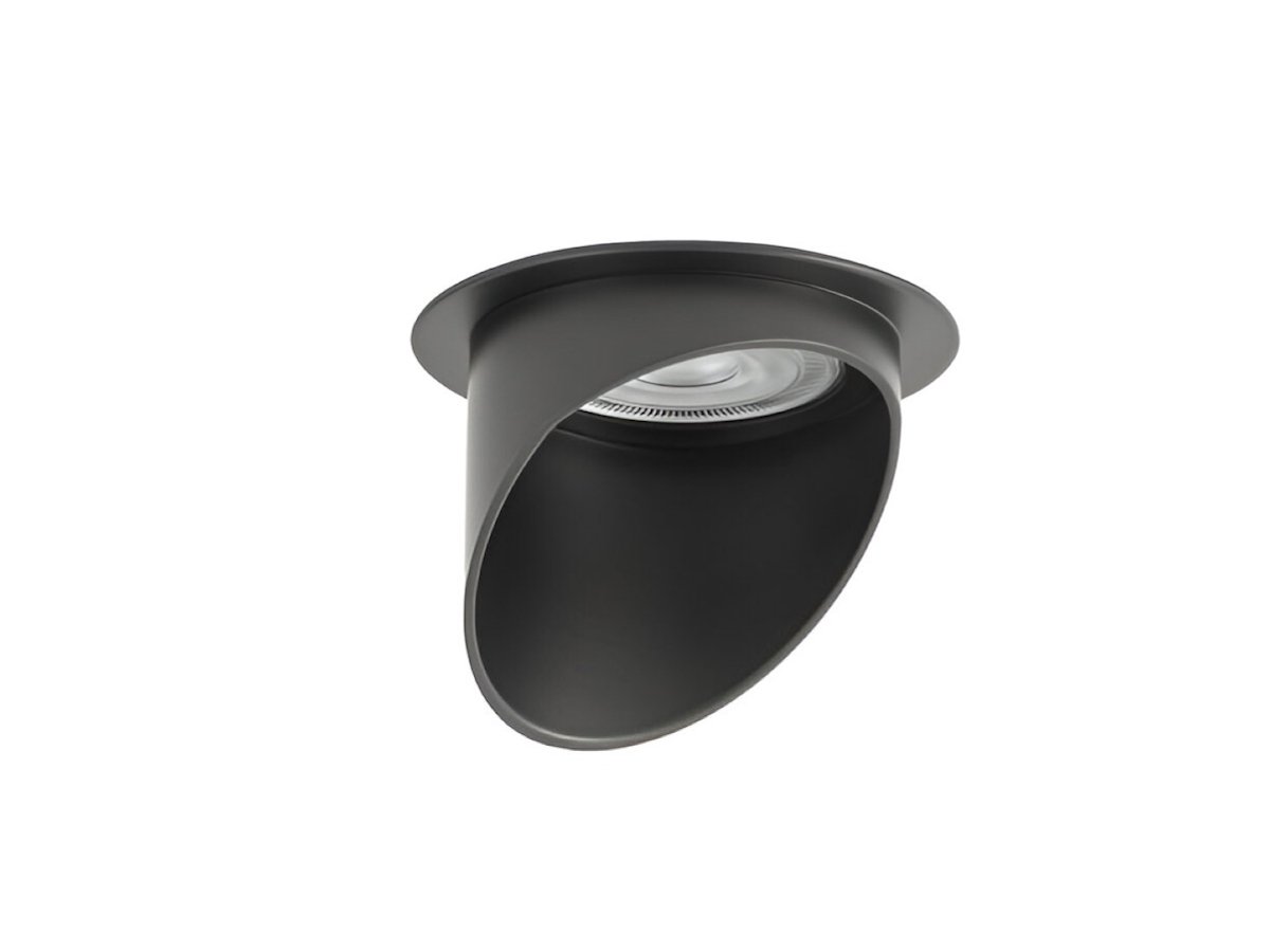 GU10 Recessed design fixture cylinder sand black with lamp holder - Image 2