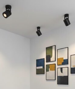 Alternative view of GU10 Surface-mounted spot fixture cylinder sand black rotatable