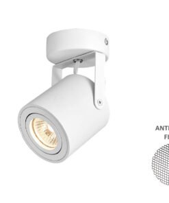 GU10 Surface-mounted spot fixture cylinder sand white rotatable