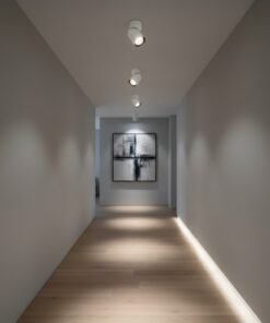 Alternative view of GU10 Surface-mounted spot fixture cylinder sand white and black rotatable