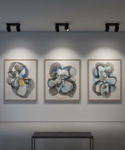 Alternative view of GU10 Surface-mounted spotlight fixture double cylinder sand black rotatable