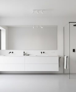 Alternative view of GU10 Surface-mounted spotlight fixture triple cylinder sand white rotatable