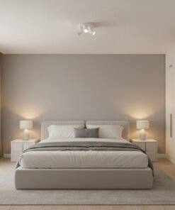 Alternative view of Round GU10 Surface-mounted spotlight fixture triple cylinder sand white rotatable