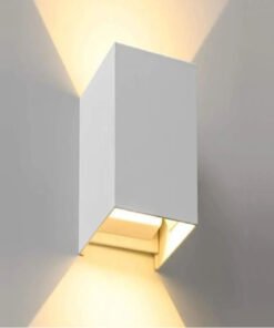 Alternative view of 12W LED Sand White Wall lamp Rectangular Duo light 3000K Waterproof