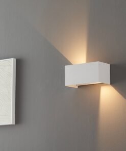 Alternative view of 12W LED Sand White Wall lamp Rectangular Double Duo light 3000K Waterproof