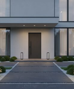 Alternative view of 7W LED sand black Garden lamp 30cm warm white