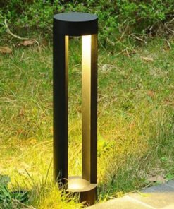 Alternative view of 7W LED sand black garden lamp cylinder 60cm warm white