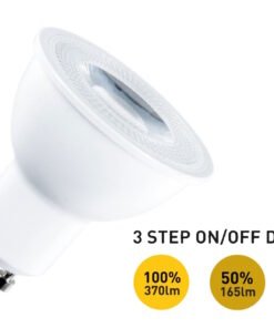4.9W GU10 LED Spot 3 Steps On/Off dimming with lens 4000K