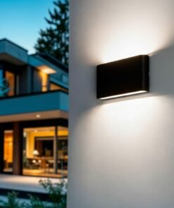 Alternative view of 12W (2*6W) LED Sand Black Up & Down Waterproof Wall Lamp 3000K