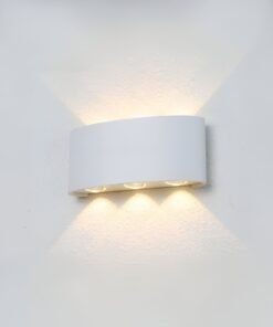 Alternative view of 6W (6*1W) LED Sand White Up & Down Waterproof Wall Lamp 3000K
