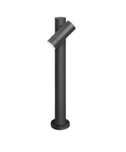 Alternative view of Outdoor Bollard Light GU10 Fitting Sand Black Rotatable Waterproof