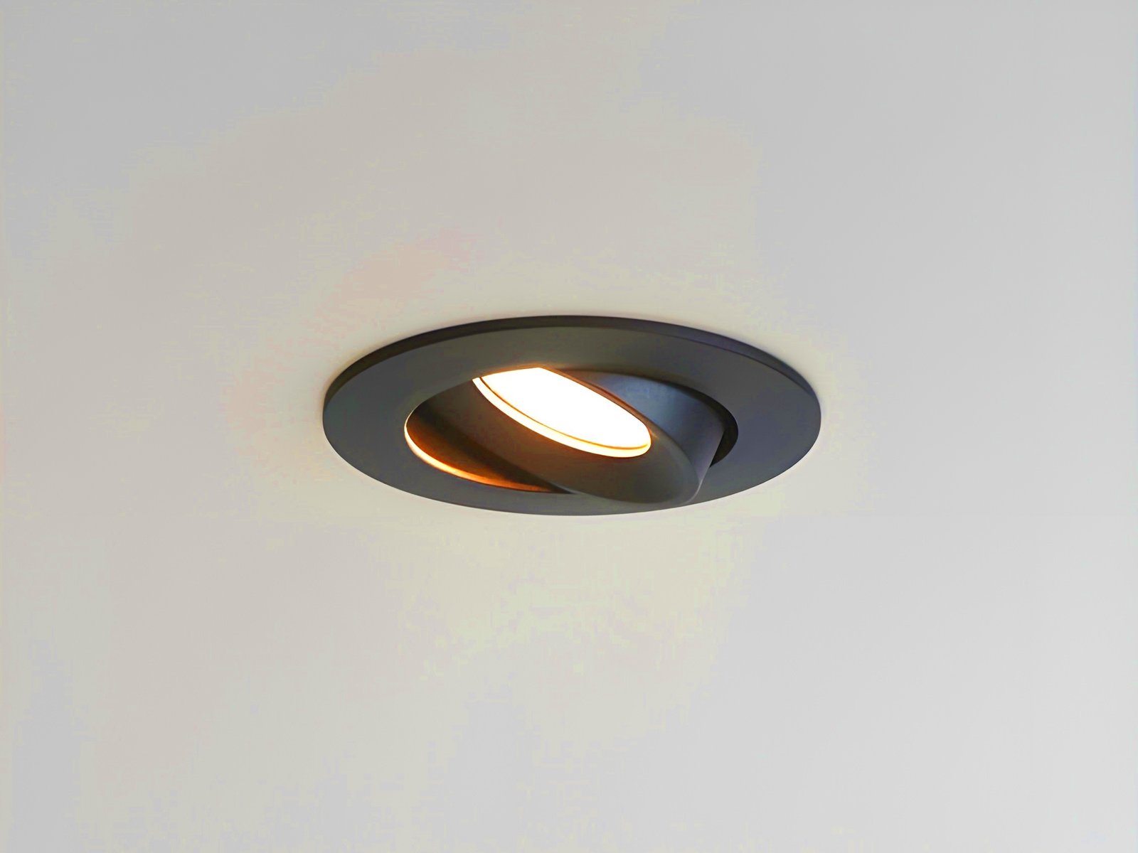 4.9W SMD LED Recessed Spotlight 3000K Matt Black with Lens - Image 5