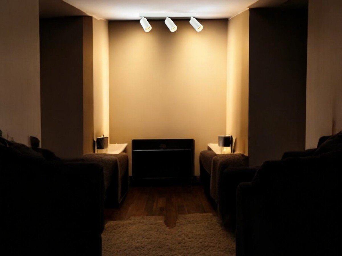 GU10 Opbouwspot Armatuur triple cilinder zand wit draaibaar - Image 2