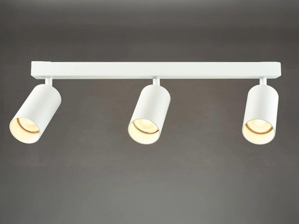 GU10 Opbouwspot Armatuur triple cilinder zand wit draaibaar - Image 3