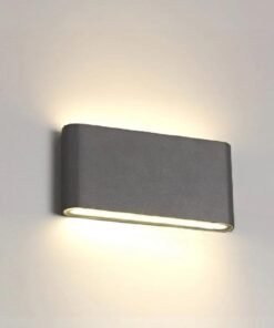 Alternative view of 12W LED Wandlamp duo licht zwart warm wit waterdicht 17.5cm