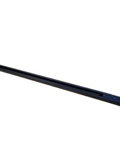 1 meter Rail voor 1 fase 2 draden railsystem met doorverbinder zwart