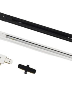 Alternative view of L verbinding voor 1 fase 2 draden railsystem mat wit