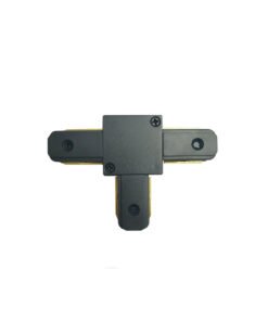 T verbinding voor 1 fase 2 draden railsystem mat zwart