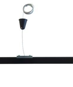 Ophang set voor 1 fase 2 draden railsystem zand zwart