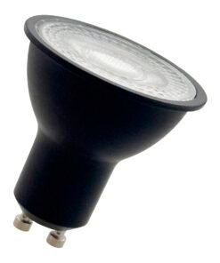 7W GU10 LED Spot met lens 3000K zwart