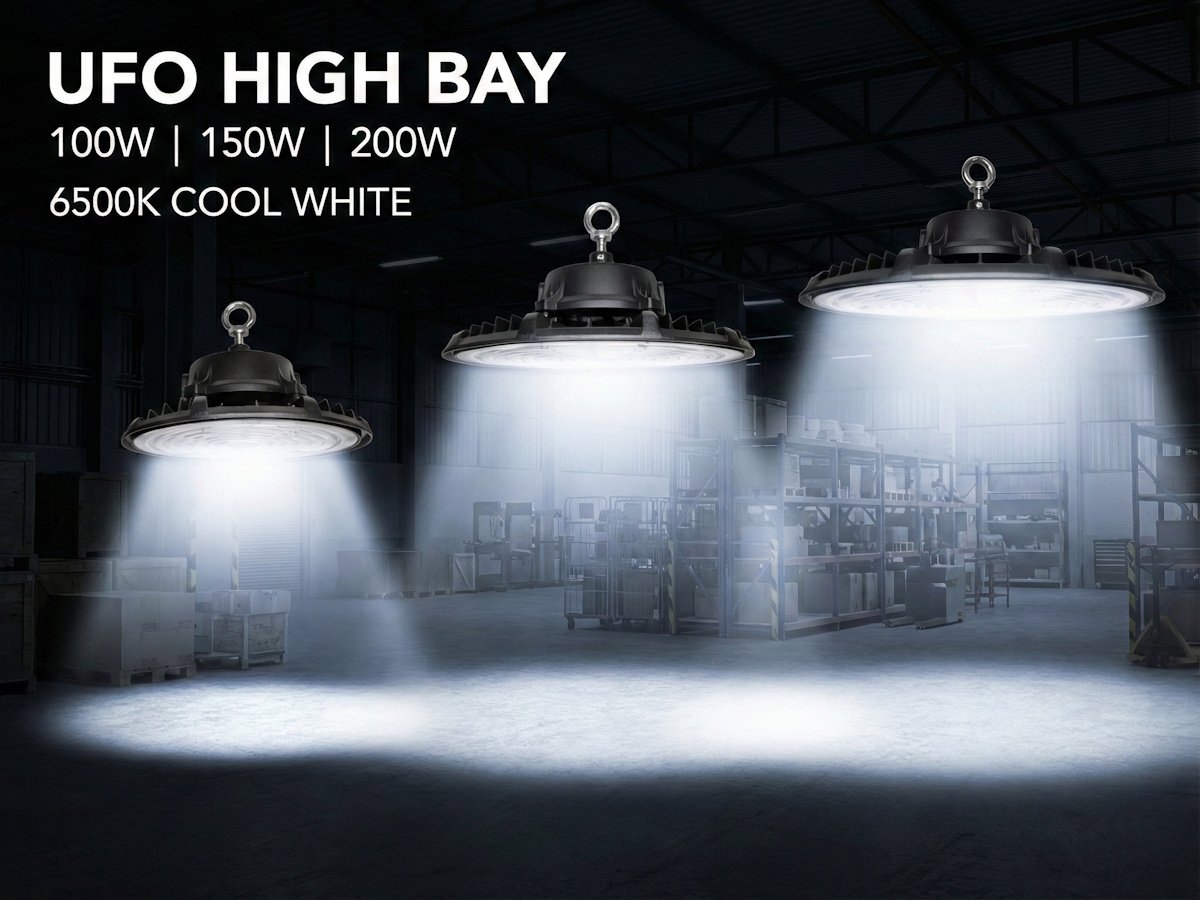 150W 6500K PRO LED UFO HIGHBAY waterdicht - Image 5