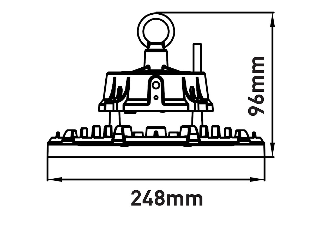 150W 6500K PRO LED UFO HIGHBAY waterdicht - Image 6