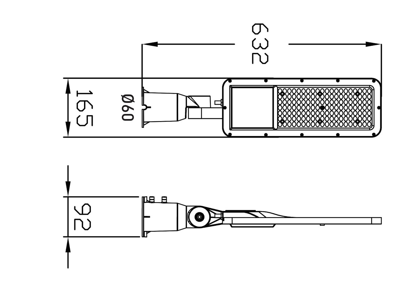 150W 5000K LED Straat verlichtingen Waterdicht kantelbaar - Image 9