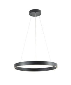 Duora Design Pendant Lamp Black 60cm 40W LED CCT 3 Colors & 3 Step Dimming