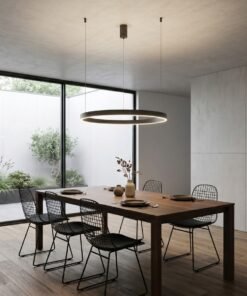 Alternative view of Duora Design Pendant Lamp Sand Black 80cm 50W LED CCT 3 Colors & 3 Step Dimming