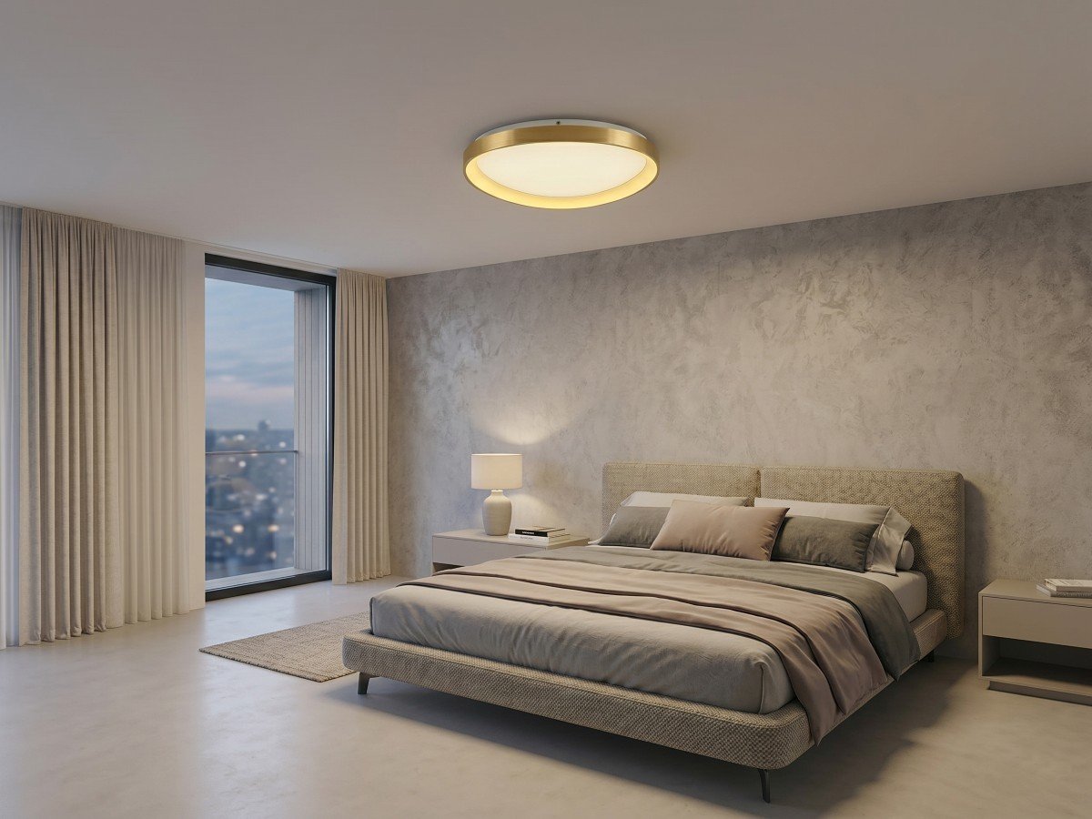 Auren Design Ceiling Lamp Gold 62cm 50W LED CCT 3 Color & 3 Step Dimming - Image 3