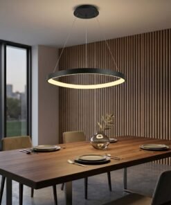 Alternative view of Auren Design Pendant Lamp Black 62cm 50W LED CCT 3 Colors & 3 Step Dimming