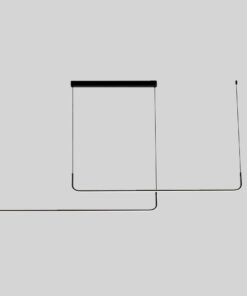 Alternative view of Alura Linear Pendant Lamp Sand Black 100cm & 100cm Duo Line 40W LED CCT 3 Colors & 3 Step Dimming
